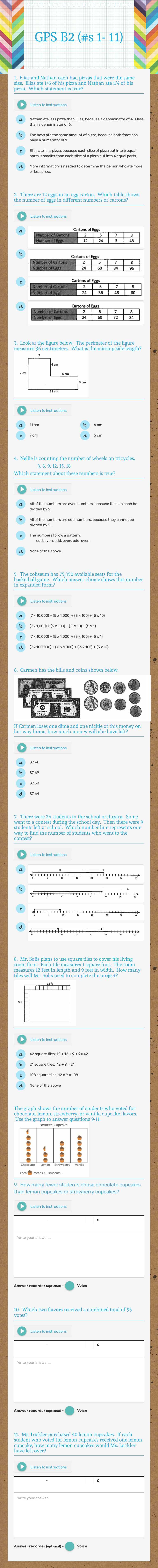 GPS B2 (#s 1- 11) worksheet preview image