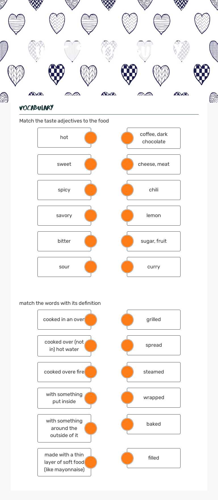 unit 9 vocabulary worksheet preview image