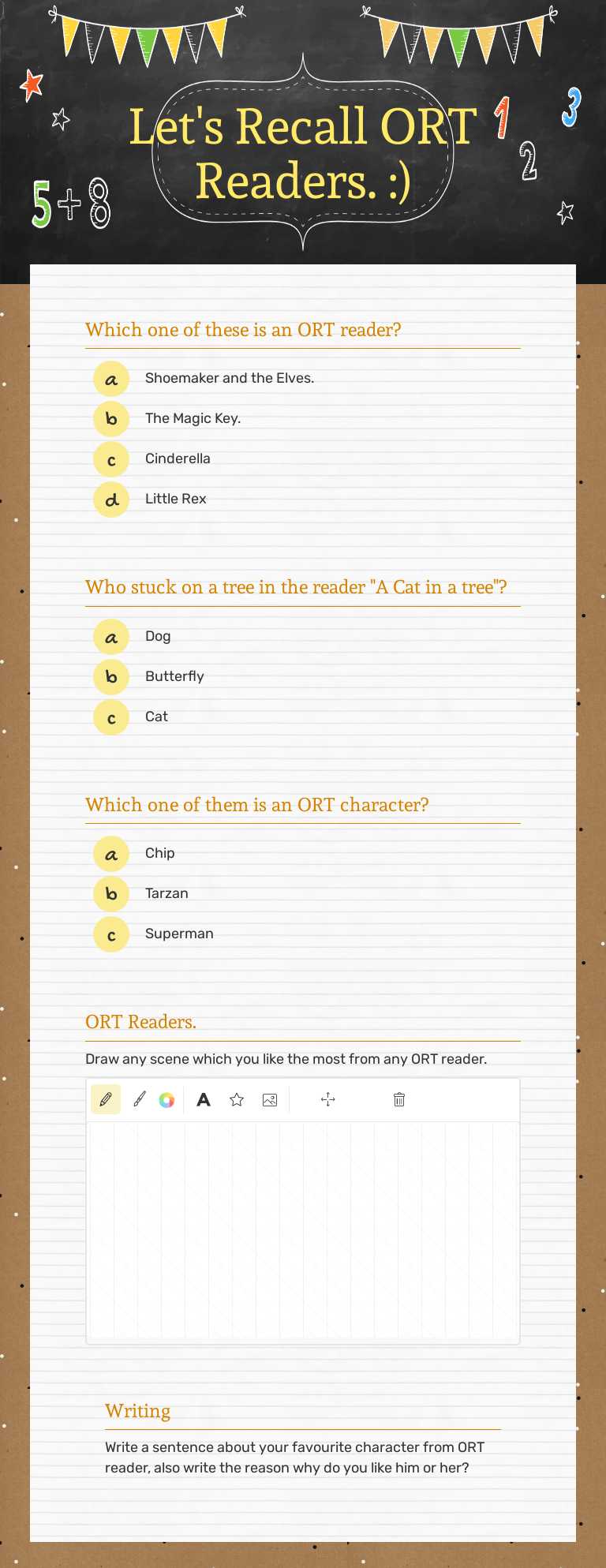 Let's Recall ORT Readers. :) Preschool worksheet preview