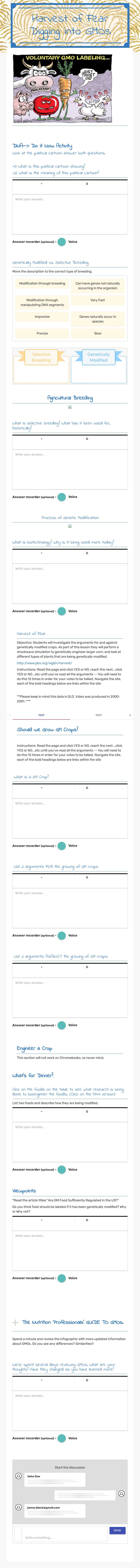 Harvest of Fear
Digging into GMOs worksheet preview image