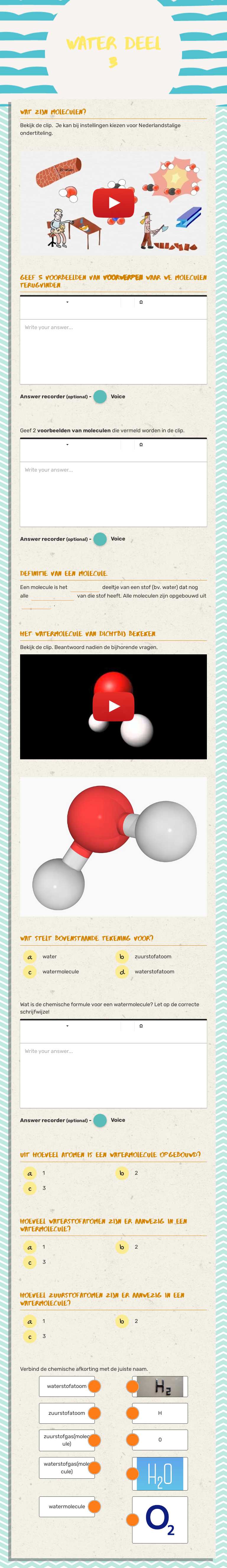 Water
deel 3 worksheet preview
