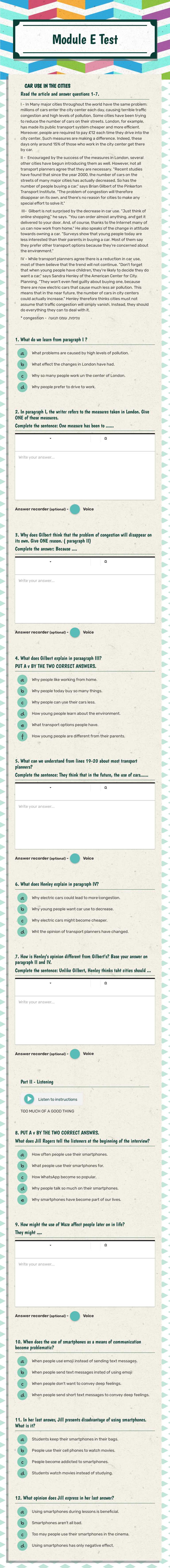 Module E
Test worksheet preview image
