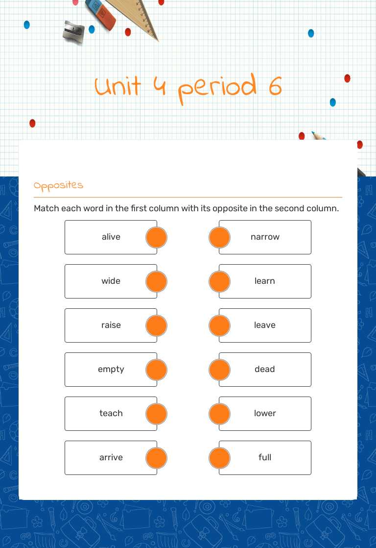 Unit 4 period 6 worksheet preview image