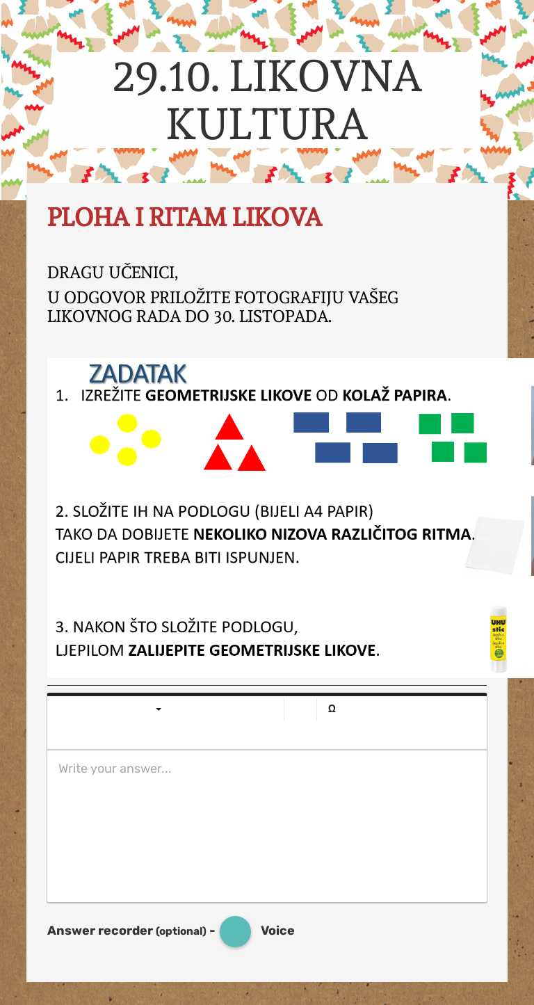 29.10. LIKOVNA KULTURA worksheet preview image