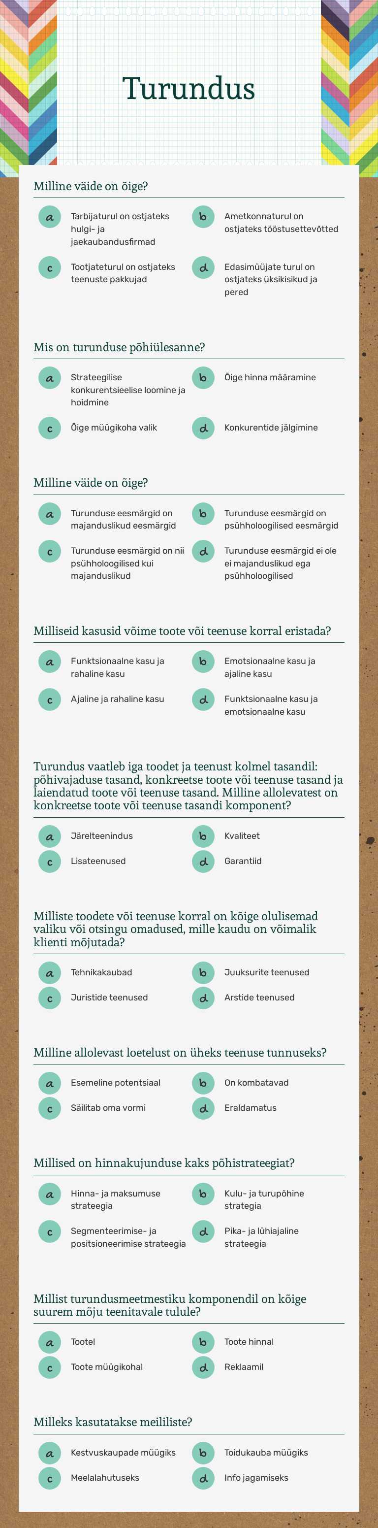Turundus Grade 10 worksheet preview