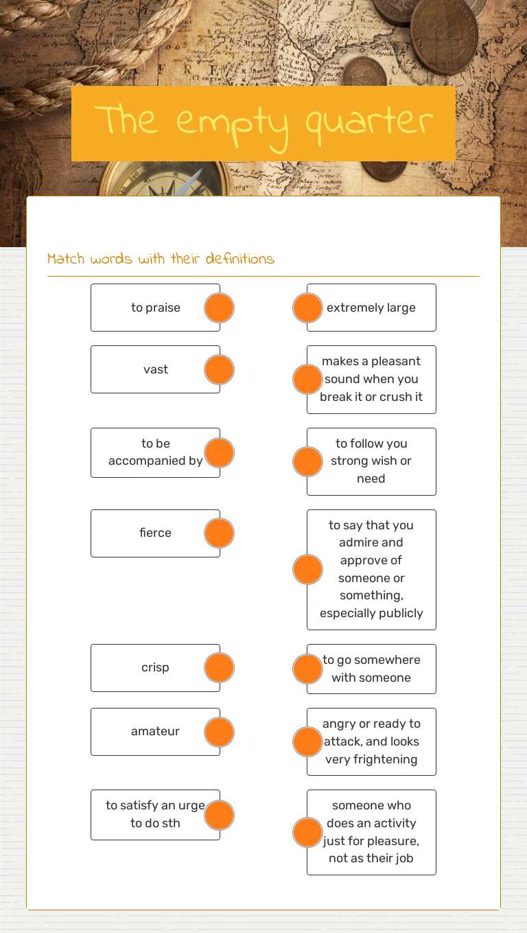 The empty quarter worksheet preview