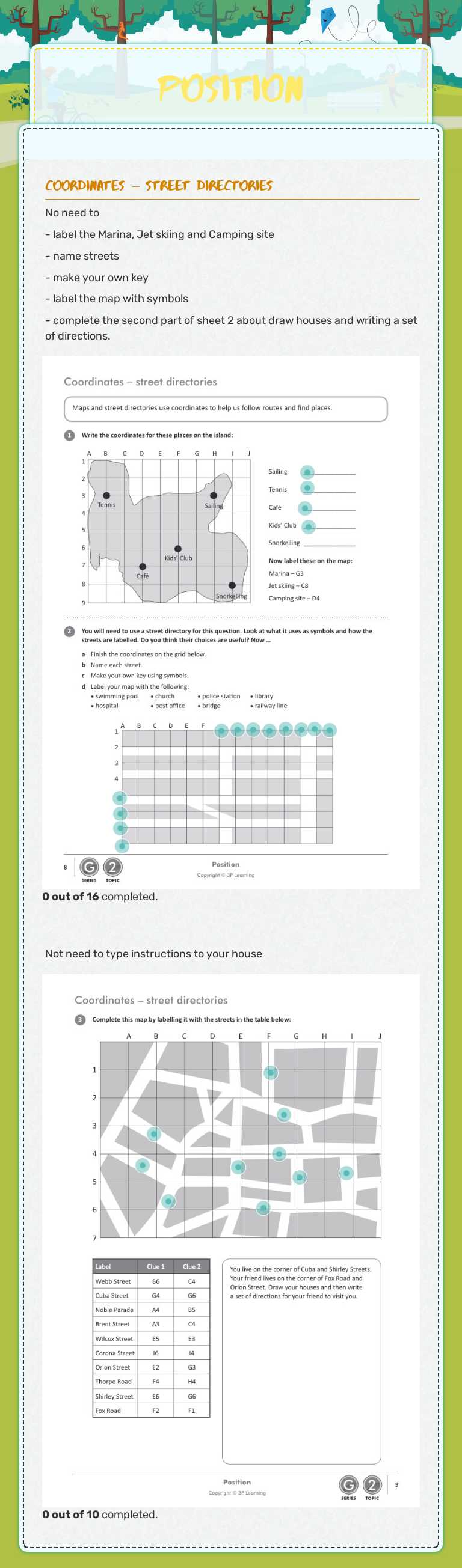 Position worksheet preview image