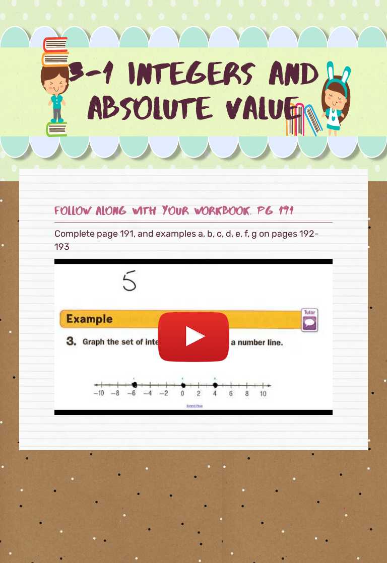 Master integers and absolute value with this practice worksheet! | 3-1 ...