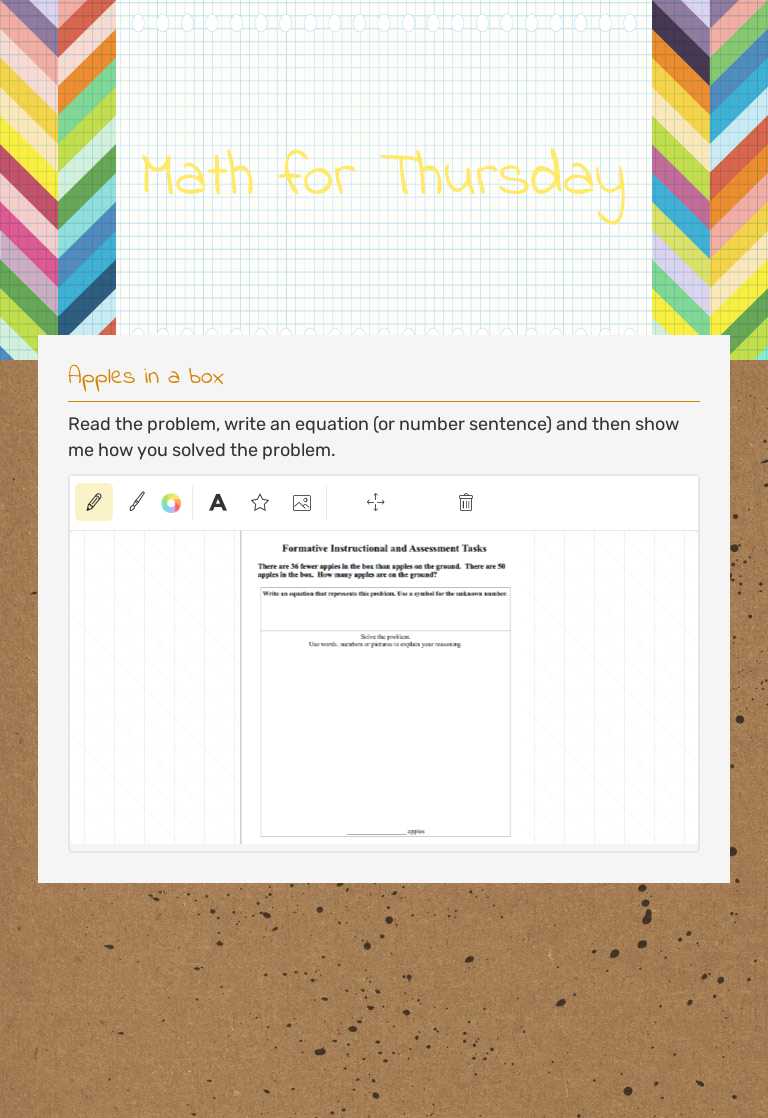 Math for Thursday worksheet preview image