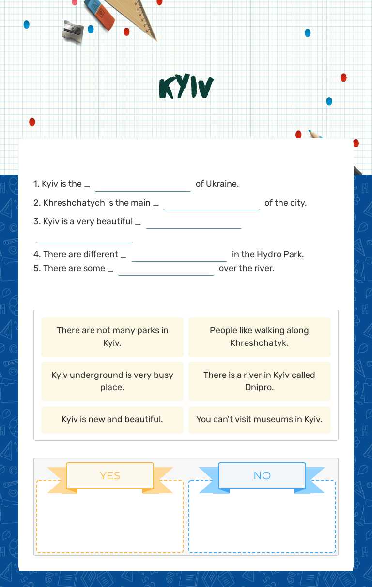 kyiv worksheet preview image