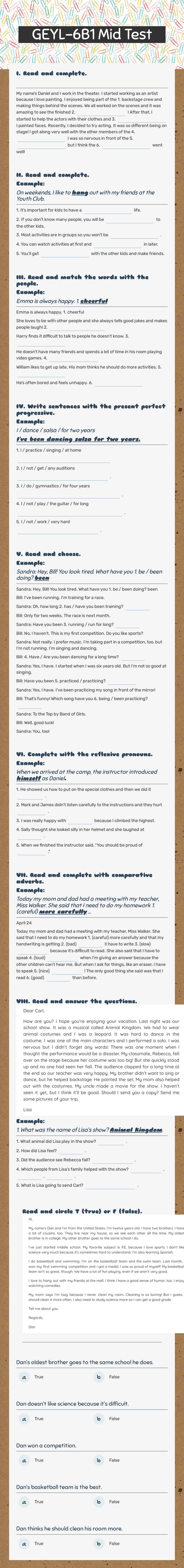 GEYL-6B1 Mid Test worksheet preview image