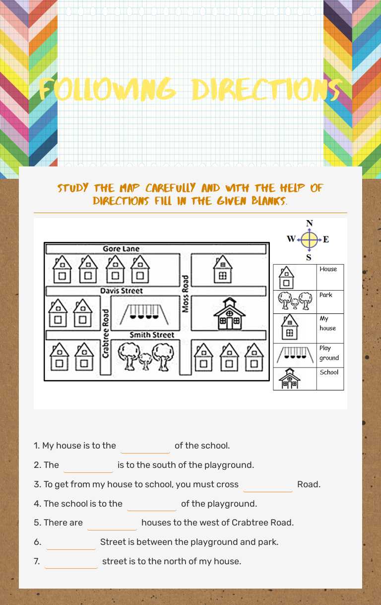 FOLLOWING DIRECTIONS Grade 3 worksheet preview