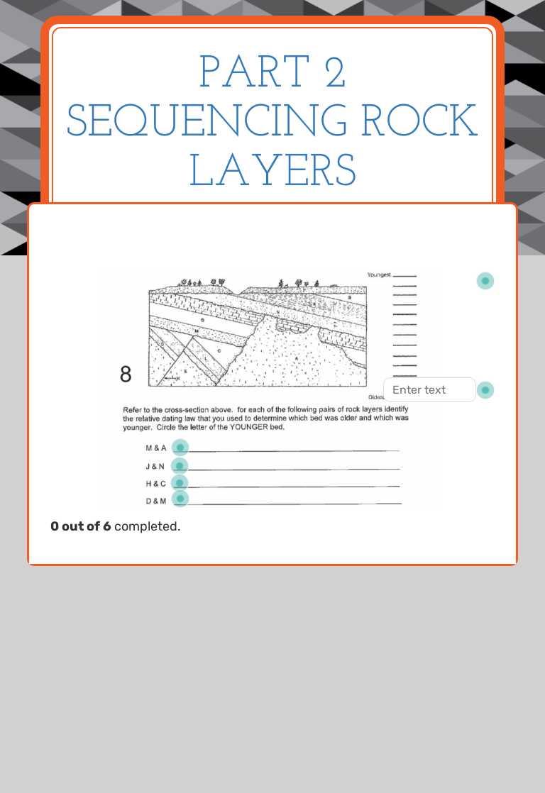 Part 2
Sequencing Rock layers worksheet preview image