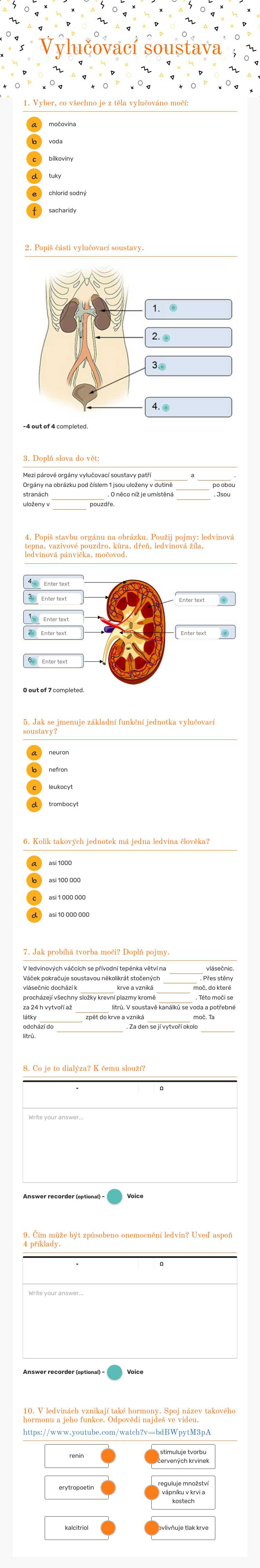 Vylučovací soustava worksheet preview image