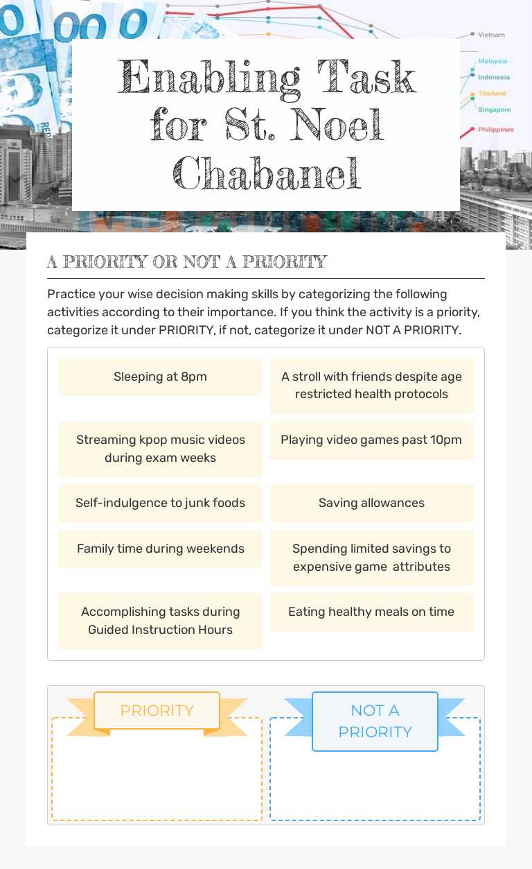 Enabling Task for St. Noel Chabanel worksheet preview image