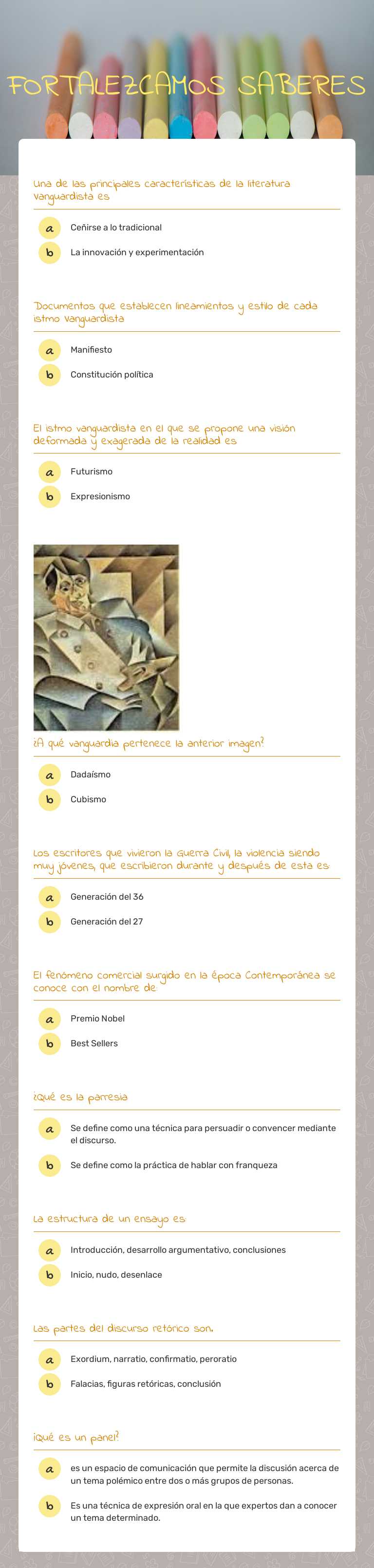 FORTALEZCAMOS SABERES worksheet preview image