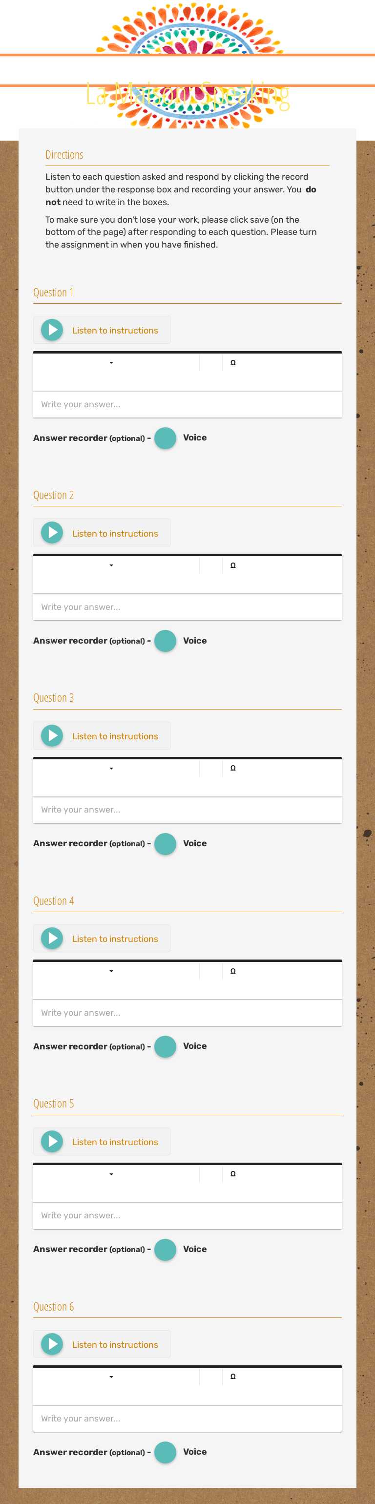 La Maison: Speaking worksheet preview image