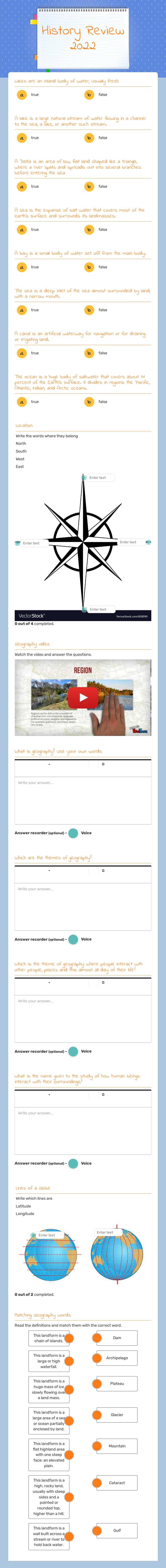 History Review 2022 worksheet preview image