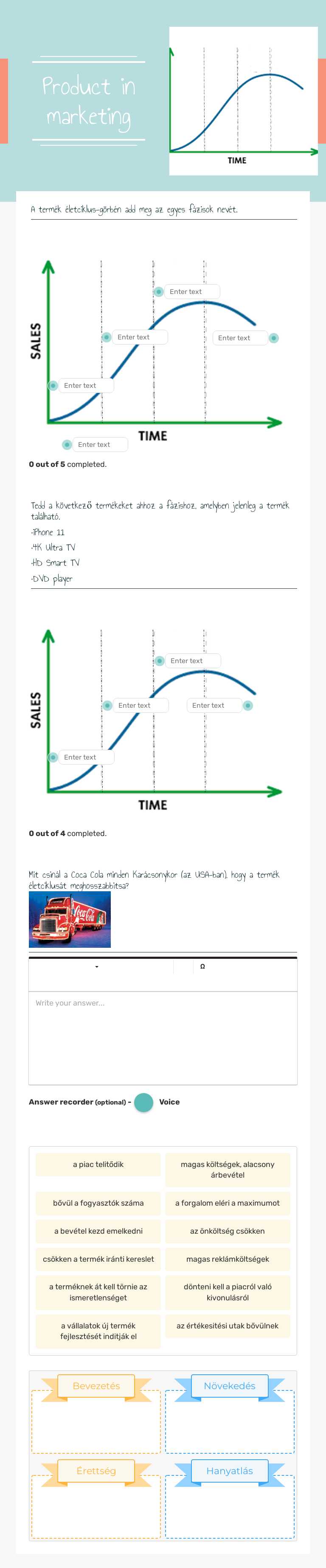 Product in marketing Other worksheet preview