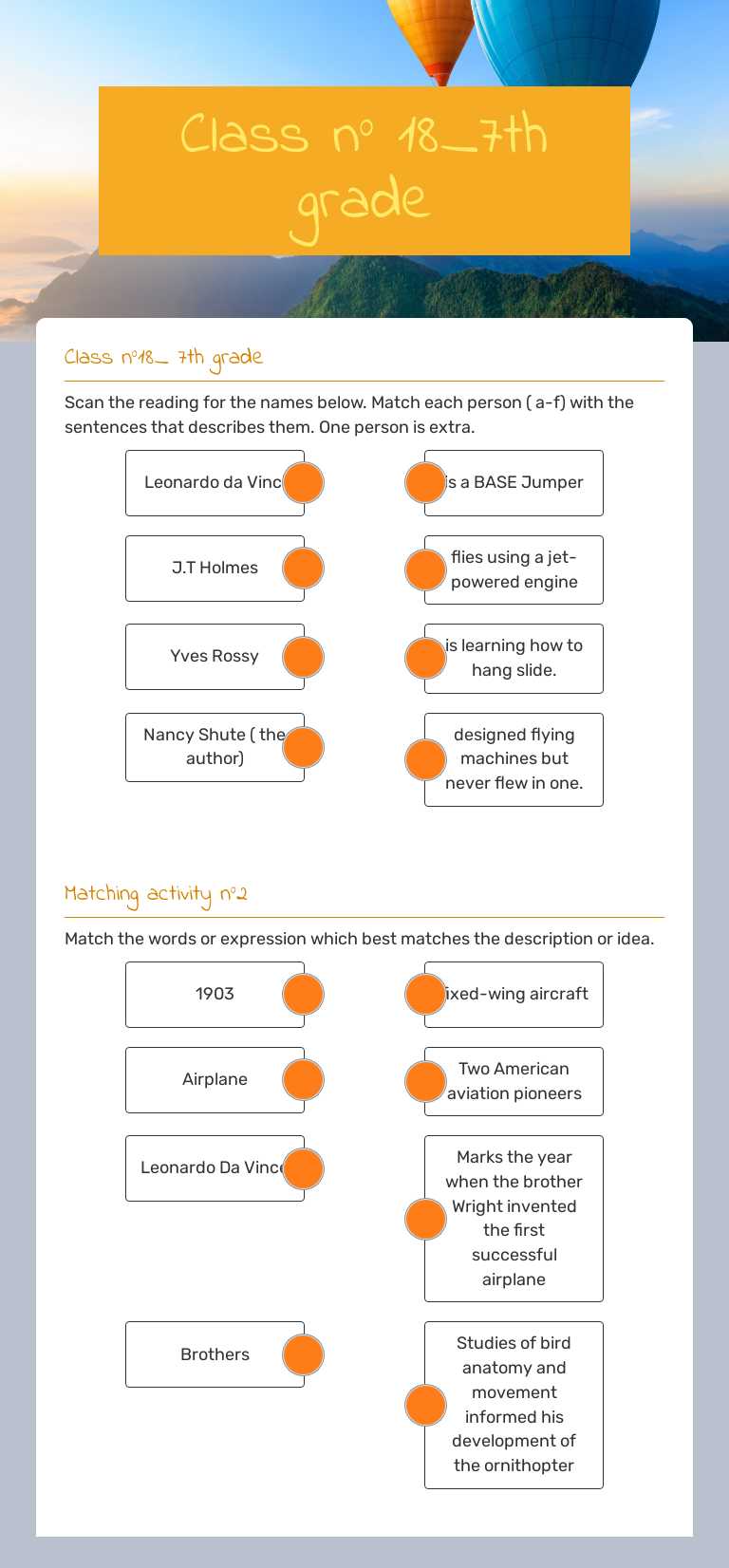 Class n° 18_7th grade worksheet preview image