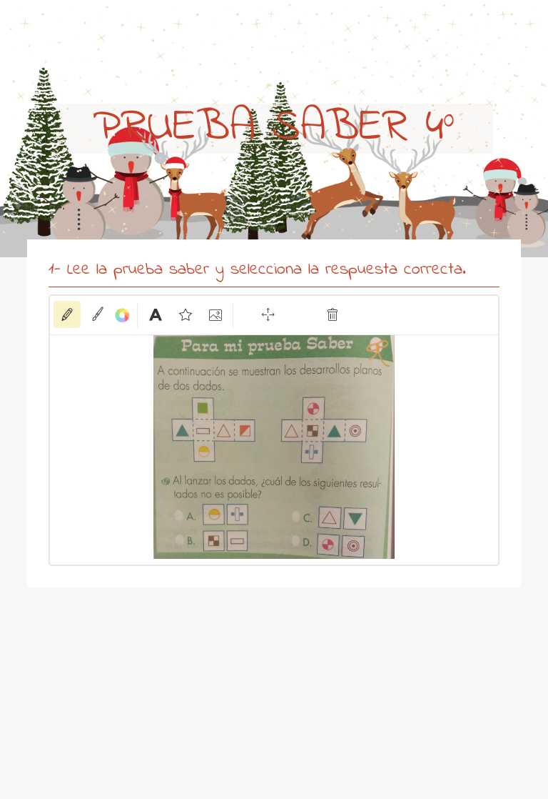 PRUEBA SABER 4° worksheet preview image