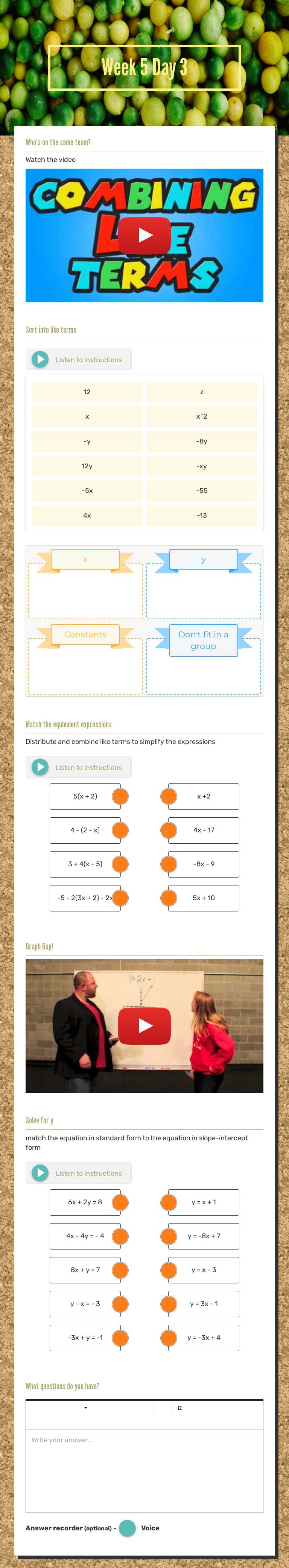 Week 5 Day 3 worksheet preview image