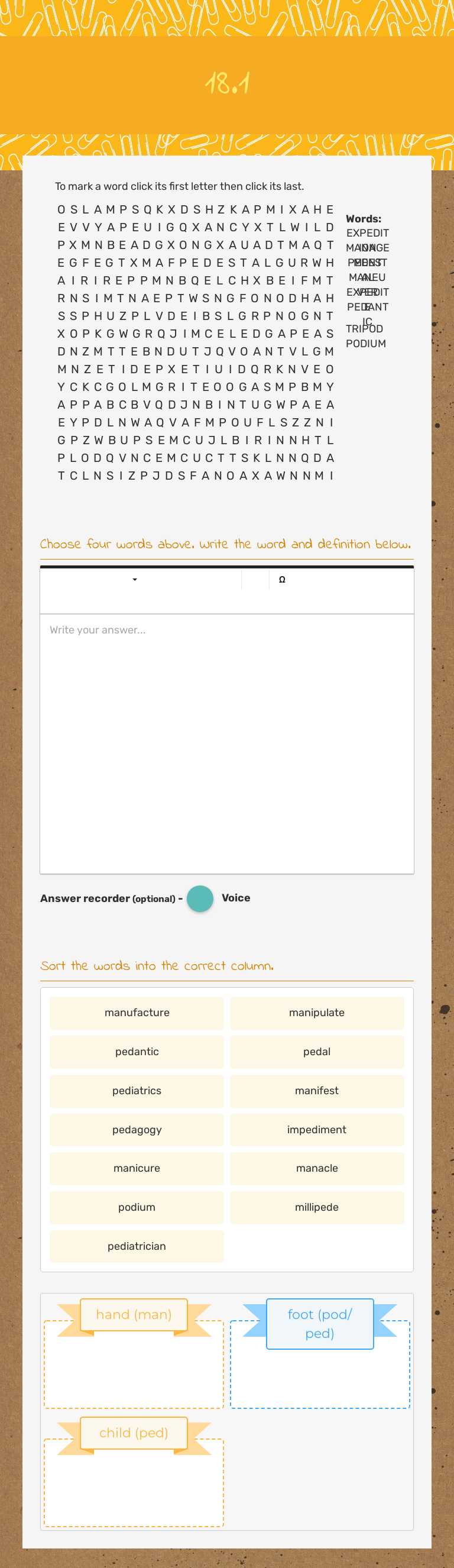 18.1 worksheet preview image