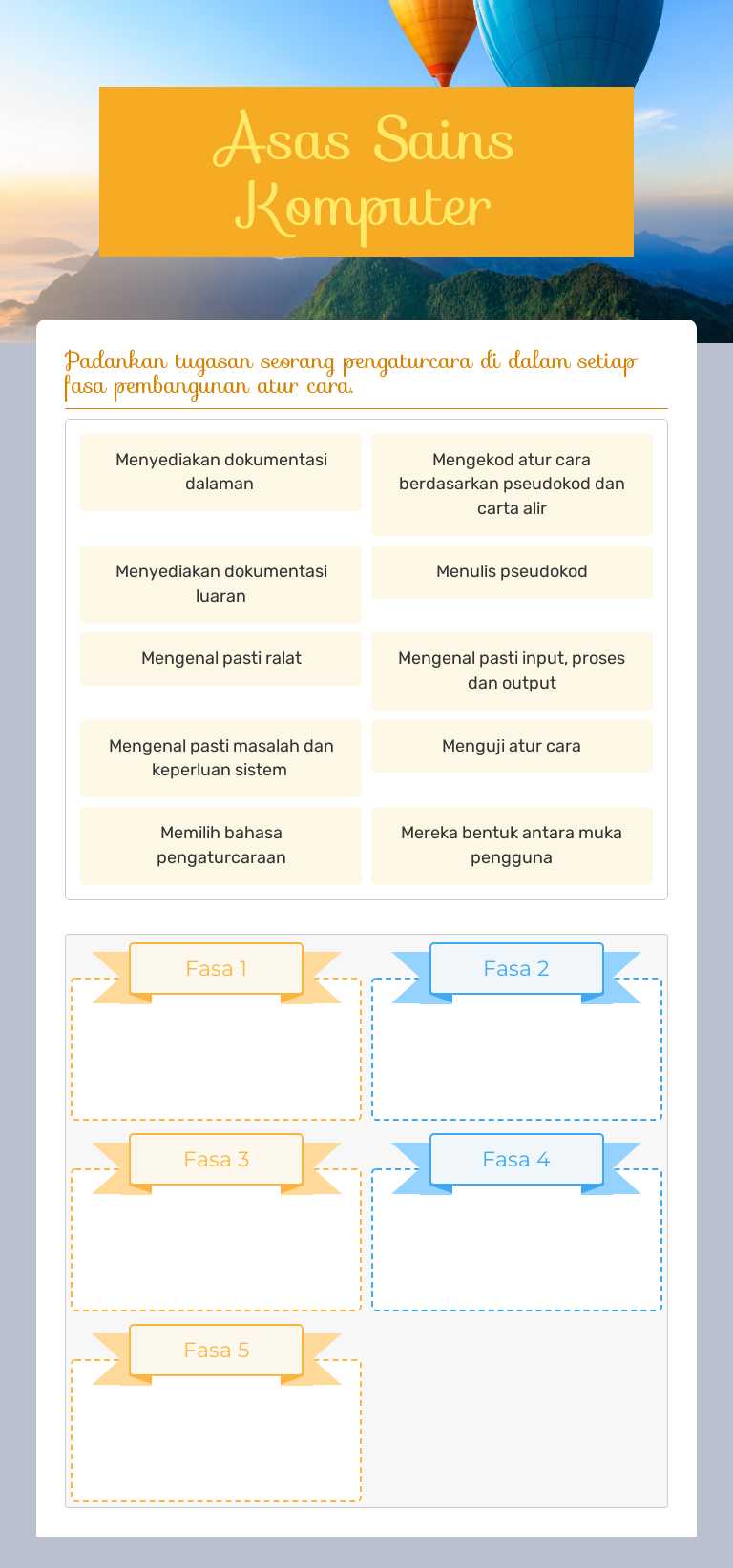 Asas Sains Komputer Other worksheet preview