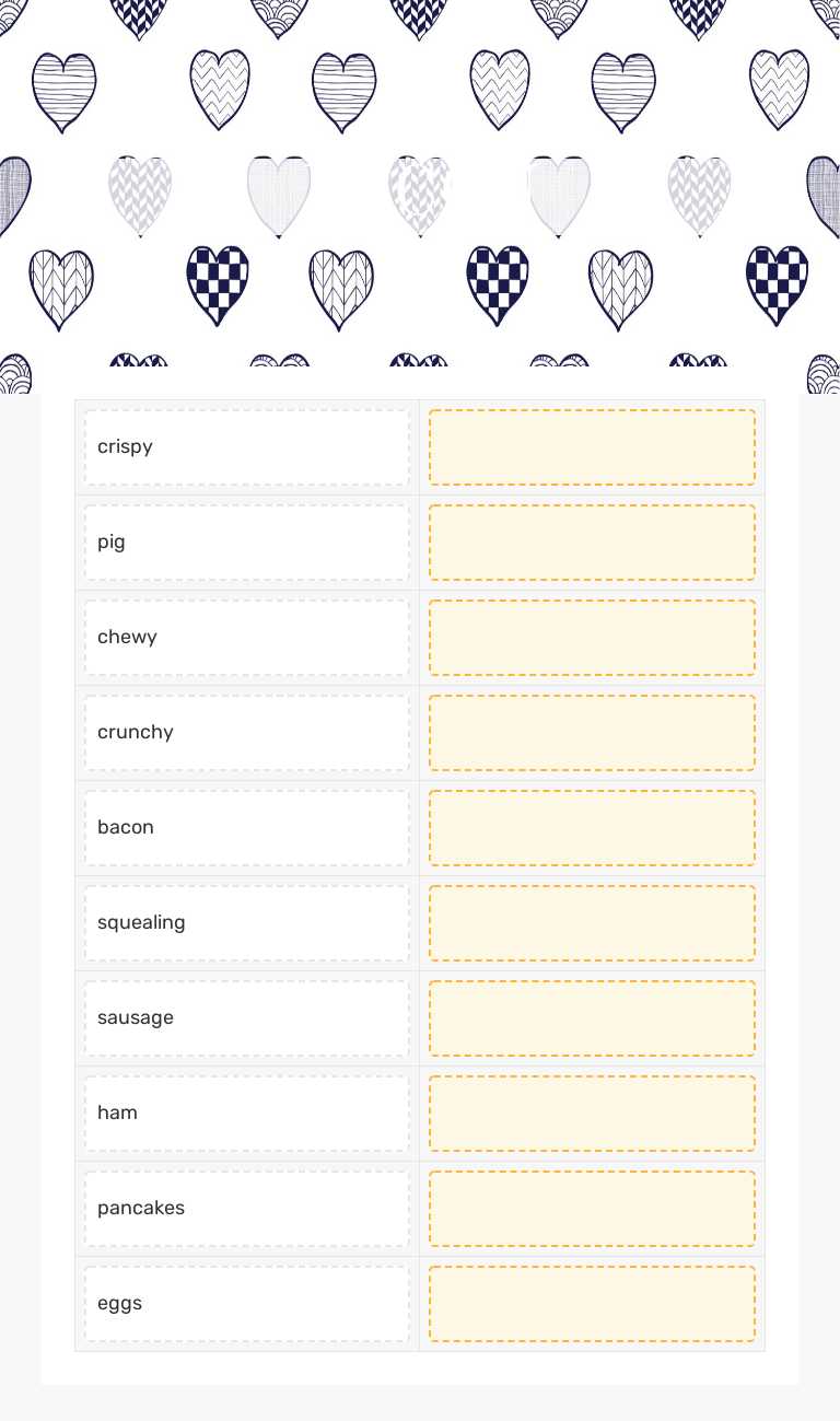 BACON worksheet preview image