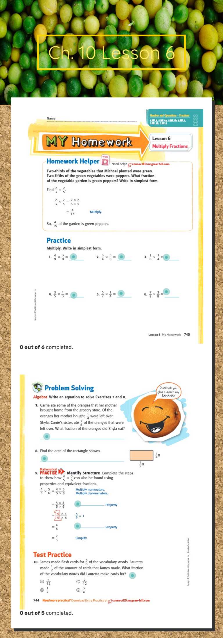 Ch. 10 Lesson 6 worksheet preview image