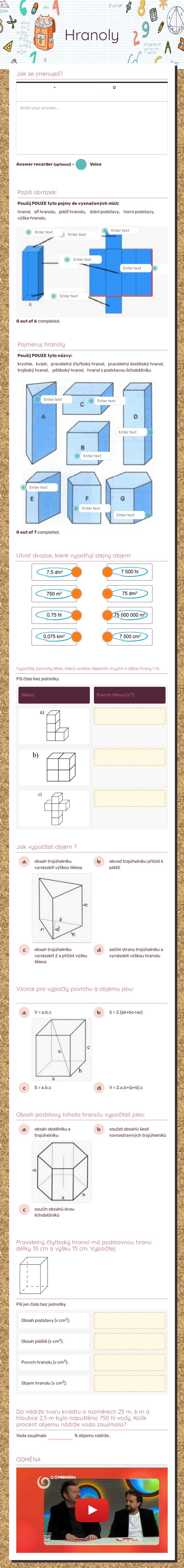 Hranoly worksheet preview image