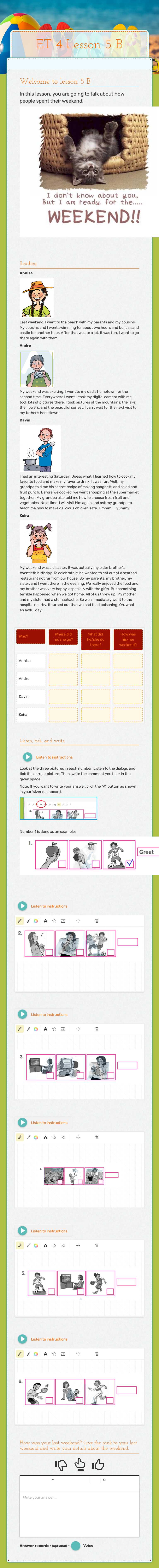 ET 4 Lesson 5 B worksheet preview image