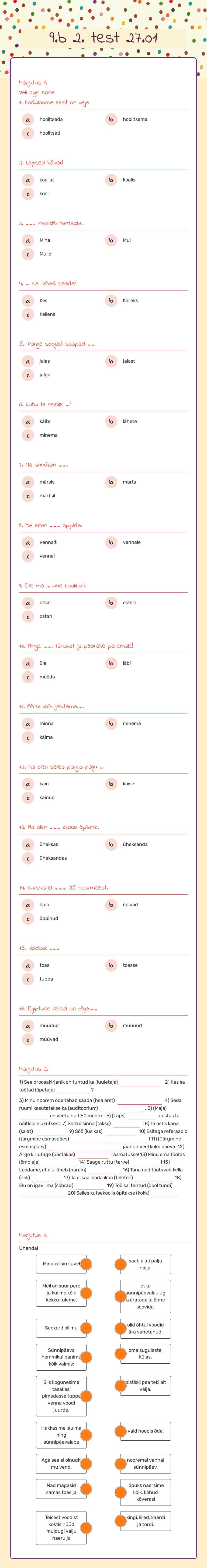 9.b 2. test 27.01 worksheet preview image