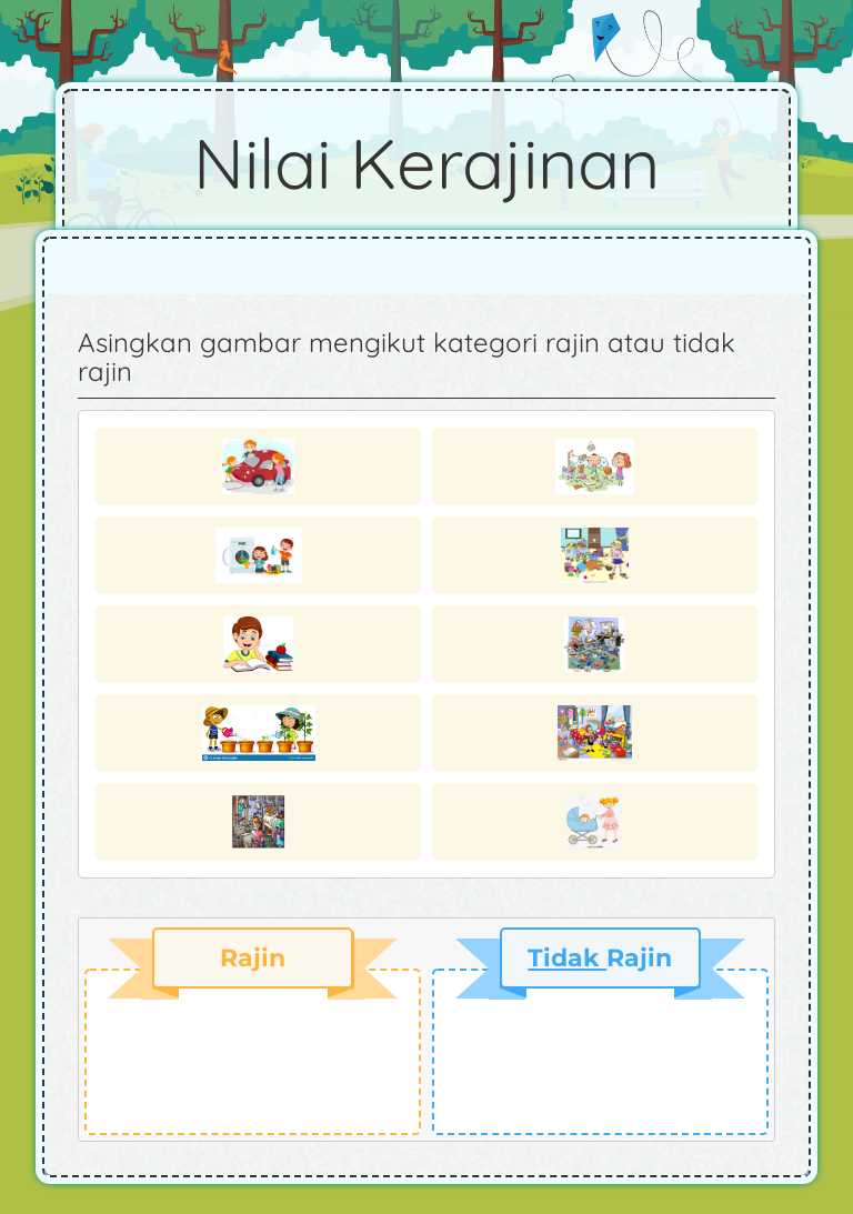 Nilai Kerajinan worksheet preview image