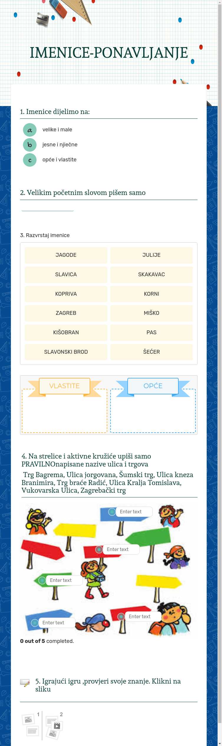 IMENICE-PONAVLJANJE worksheet preview image