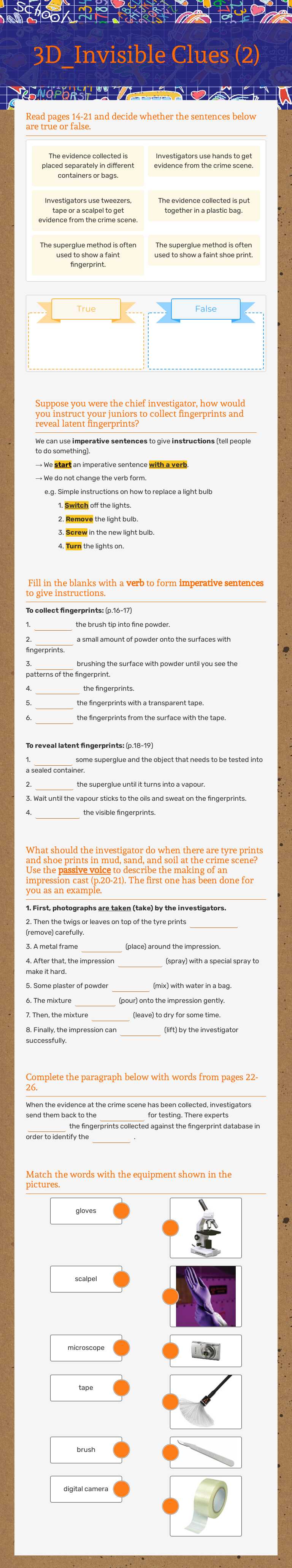 3D_Invisible Clues (2) worksheet preview image