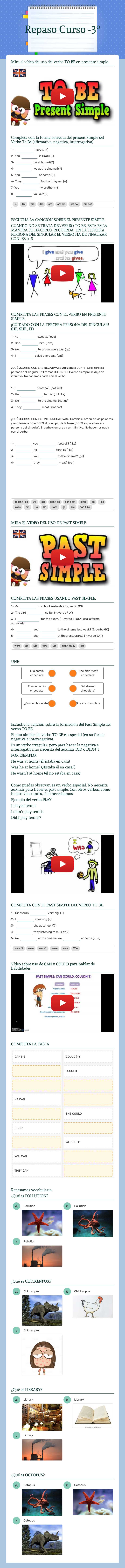 Repaso Curso -3º worksheet preview image