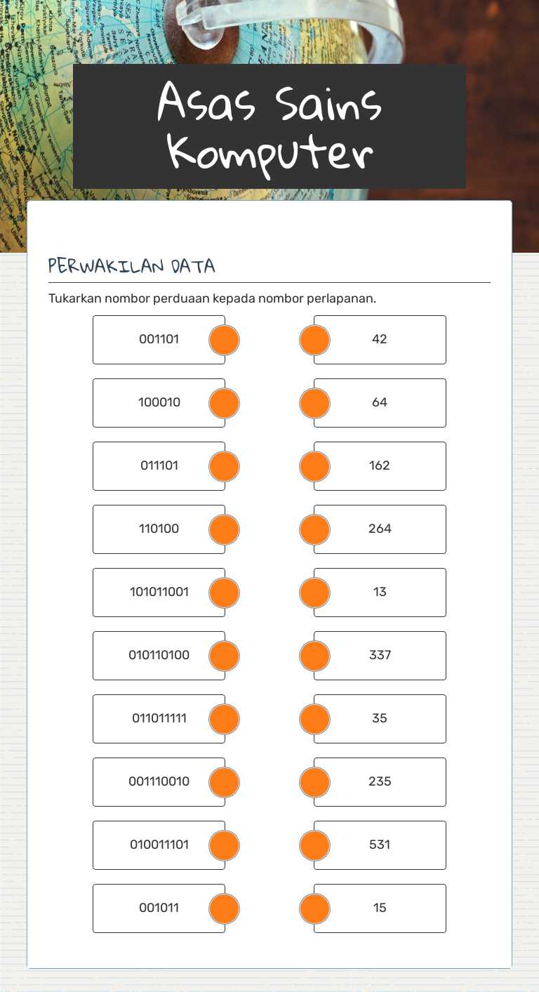Asas Sains Komputer worksheet preview image