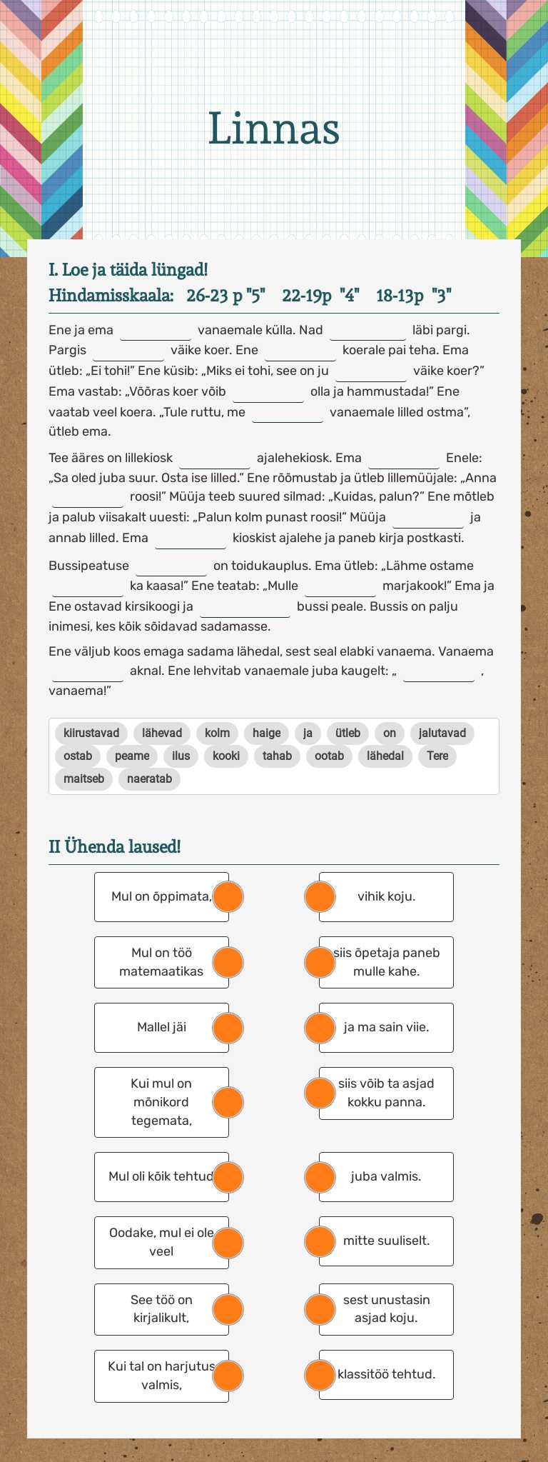 Linnas worksheet preview image