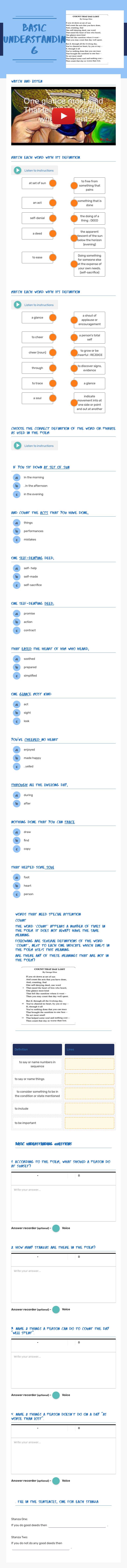 Basic
understanding worksheet preview image