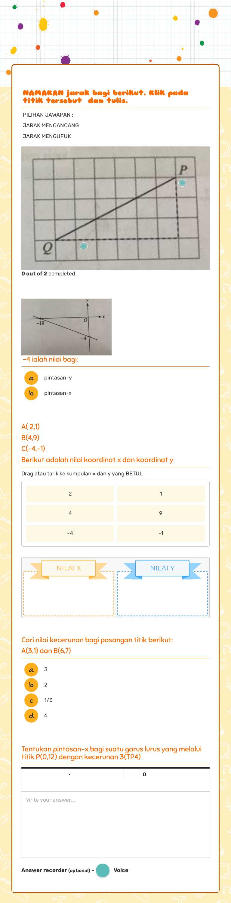 BAB 10 Kecerunan garis lurus CIKGU RUSMA- worksheet preview image