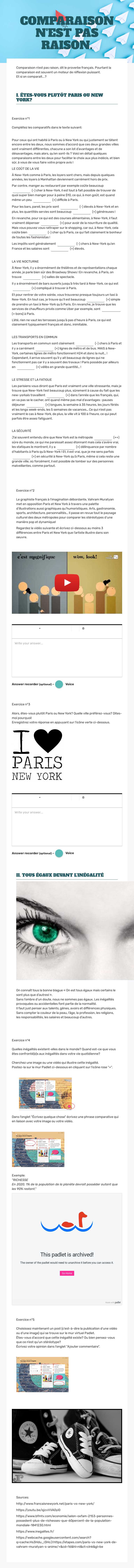 COMPARAISON N'EST PAS RAISON. Other worksheet preview