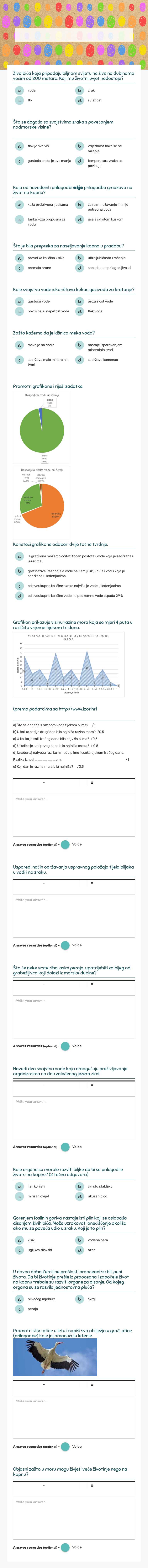 VODA I ZRAK worksheet preview image