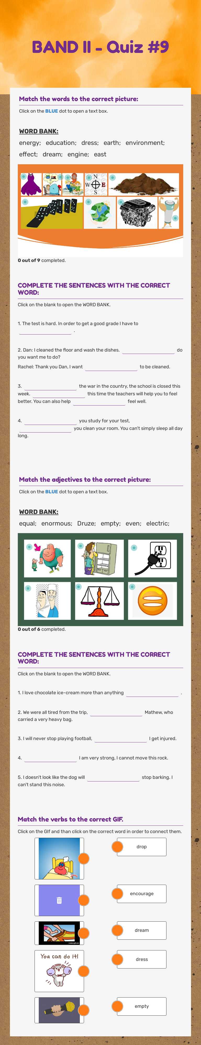 B2 - Exercise #9 worksheet preview image