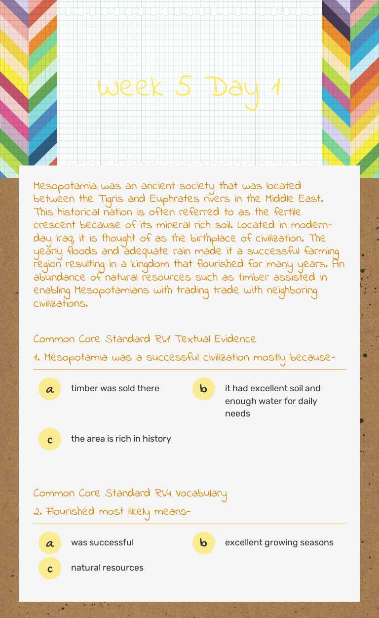 Week 5 Day 1 worksheet preview image