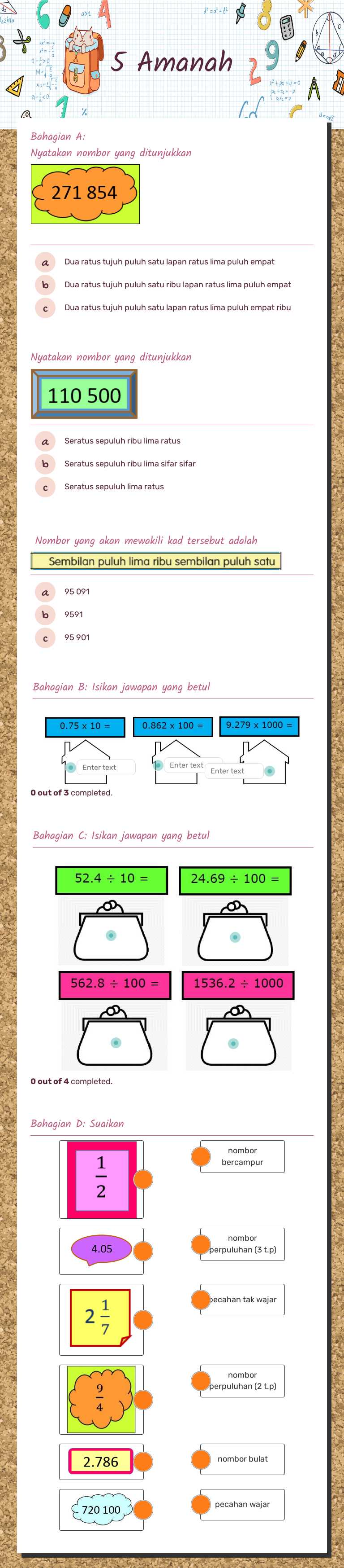 5 Amanah worksheet preview image