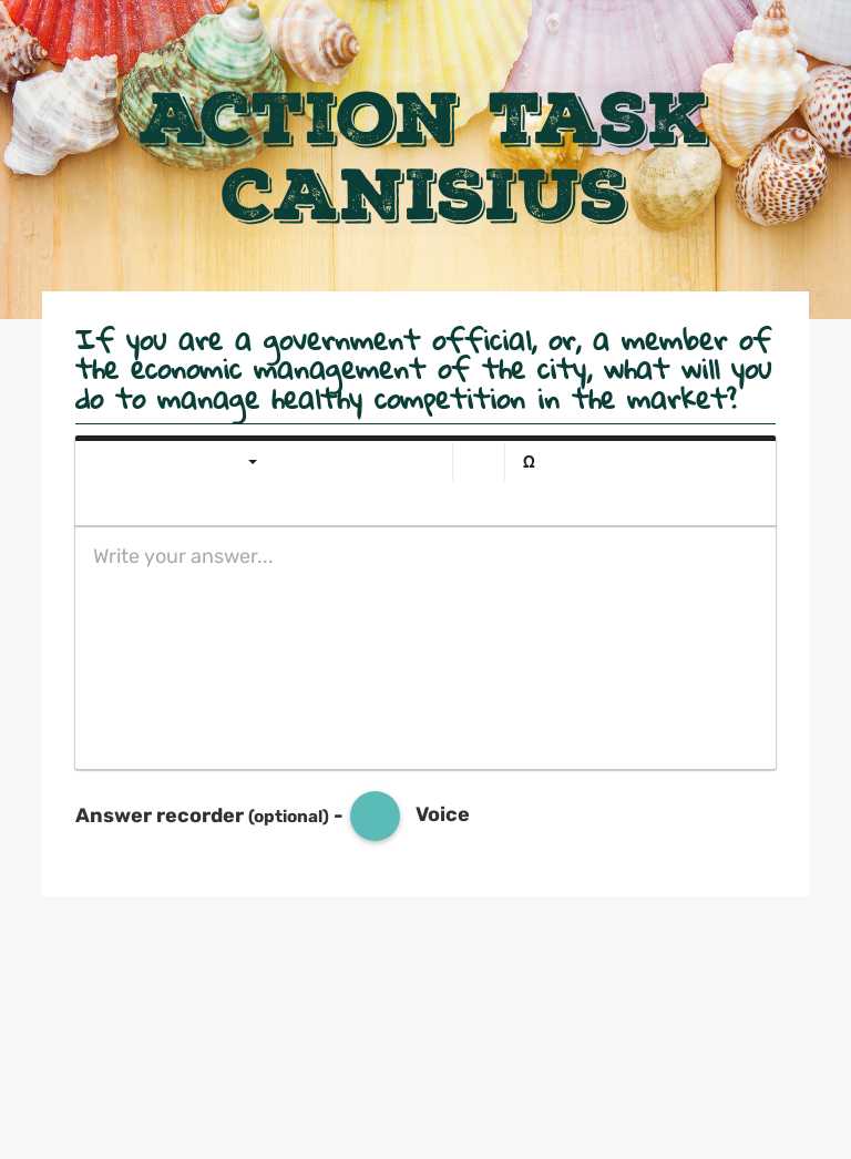 Action Task CANISIUS worksheet preview image