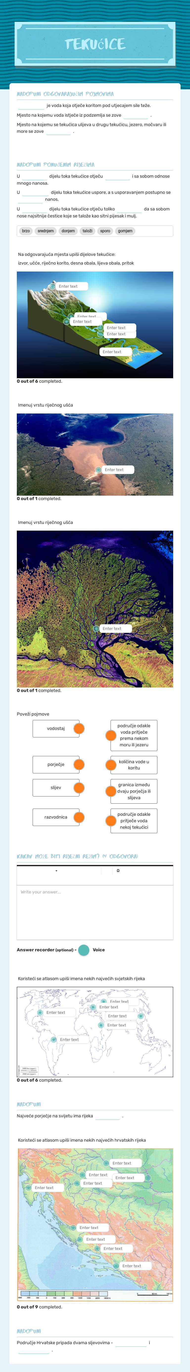 Tekućice worksheet preview image