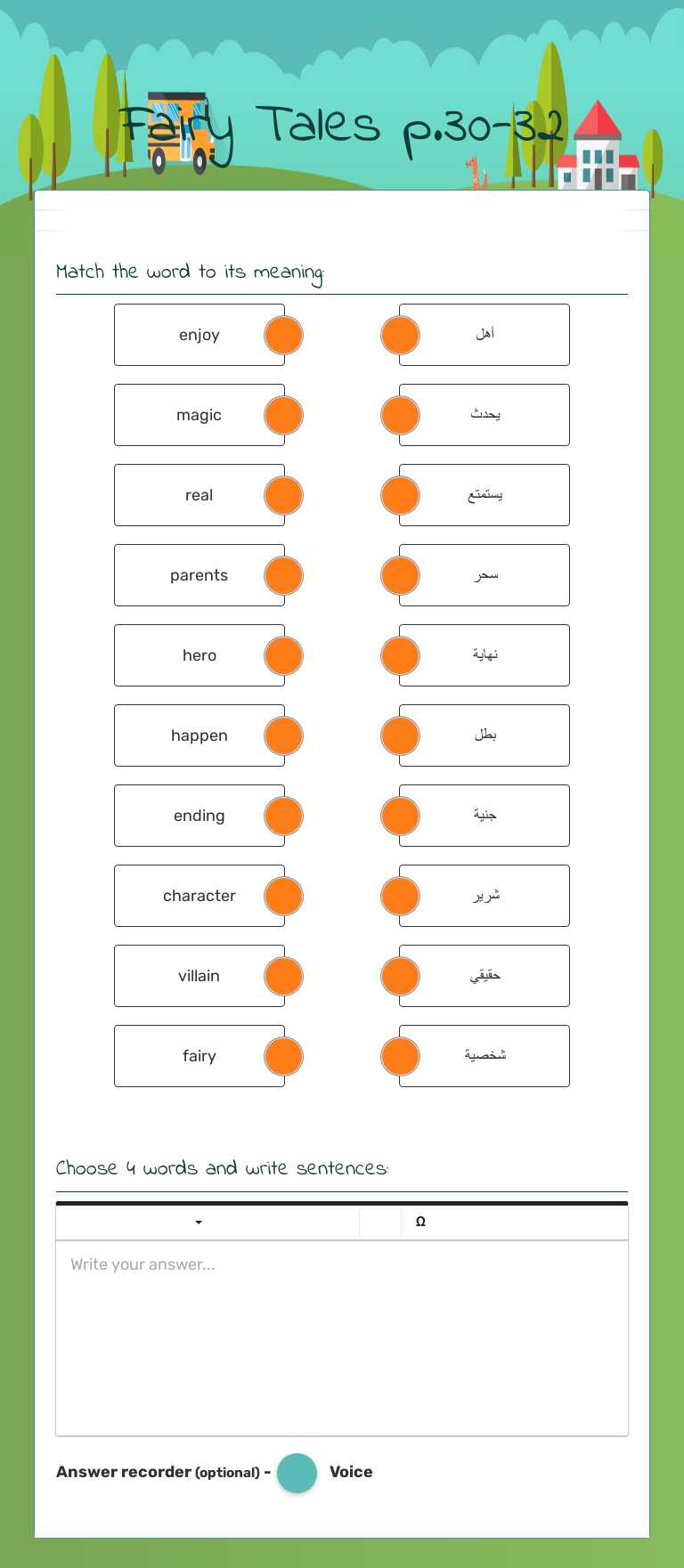 Fairy Tales p.30-32 Grade 3 worksheet preview