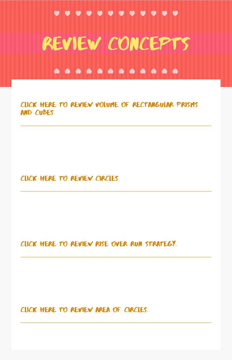 Review concepts Grade 7 worksheet preview